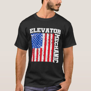 T-shirt Ascenseur Mécanique Maintenance Vie Inspirer Techn