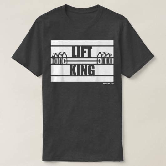 T-shirt Ascensez King Beast Sur Gym Motivation Discours Fo (Design devant)