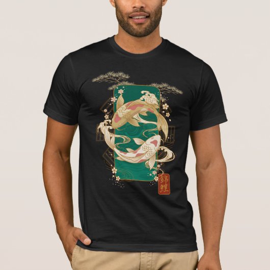 T-shirt Ascension de carpes koï (Devant)
