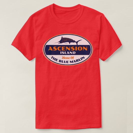 T-shirt ASCENSION Island Pêcher Sleeve long (Design devant)