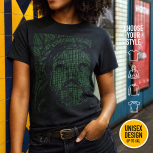 T-shirt ASCII Art Jésus Couronne d'Épines Jean 19:30
