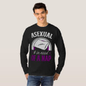 T-shirt Asexual And In Need Of A Nap Asexual Pride Quote (Devant entier)
