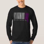 T-shirt Asexual Barcode Pride Washington DC Cute Ace Aesth (Devant)
