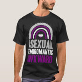 T-shirt Asexual Demiromantic Awkward Asexual Pride Bohemia (Devant)