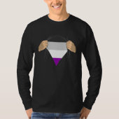 T-shirt Asexual Flag (Devant)