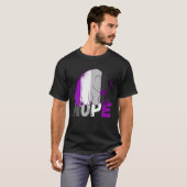 T-shirt Asexual Flag Nope Speeping Bear Ace Asexual LGBQA (Devant entier)