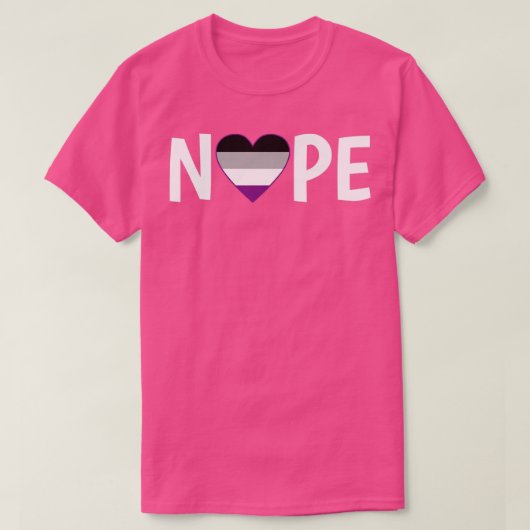 T-shirt Asexual Nope Ace Asexuality LGBTIA (Design devant)