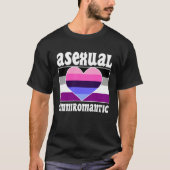 T-shirt Asexual Omniromantic Pride Flag Cute  Ace Aestheti (Devant)