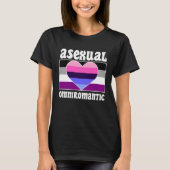T-shirt Asexual Omniromantic Pride Flag Cute  Ace Aestheti (Devant)