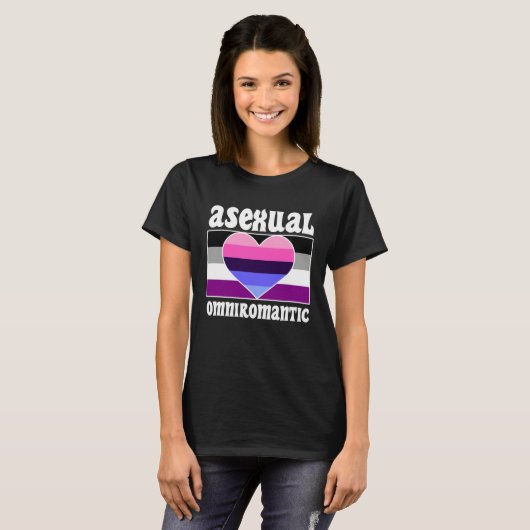 T-shirt Asexual Omniromantic Pride Flag Cute  Ace Aestheti (Devant entier)