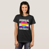 T-shirt Asexual Panromantic Pride Flag Cute Ace Aesthetic (Devant entier)