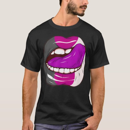 T-shirt Asexual Pride LGBTQ (Devant)