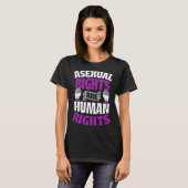 T-shirt Asexual Rights Are Human Rights Protest March Ace  (Devant entier)