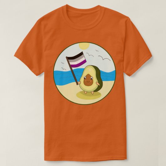 T-shirt Asexué Pride Avocado (Design devant)
