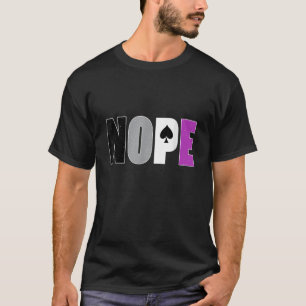 T-shirt Asexué Pride NOPE Ace Drapeau Asexualité Ally LGBT