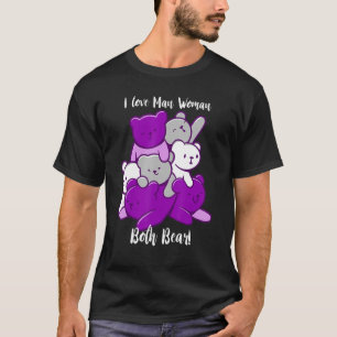 T-shirt Asexuel J'Aime Homme Femme Les Deux Portent L'Asex