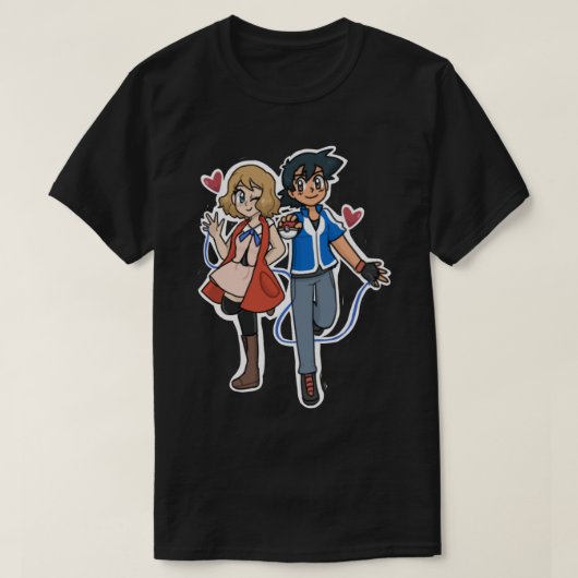 T-shirt Ash et Serena - Amourship .png (Design devant)