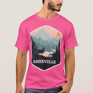 T-shirt Asheville North Carolina Nc Retro Mountains Randon