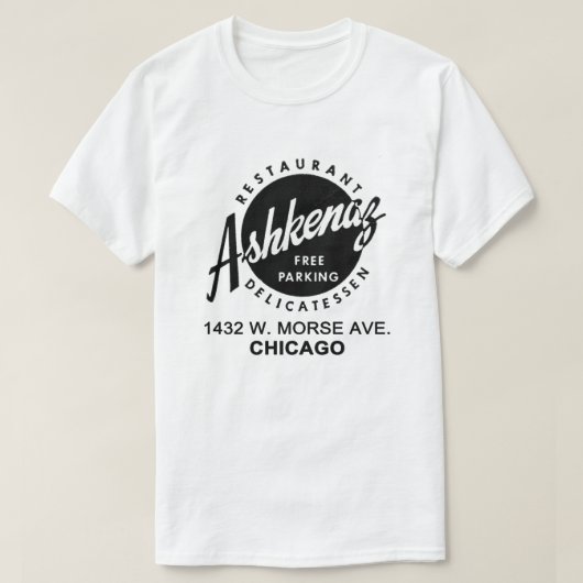 T-shirt Ashkenaz Delicatessen Restaurant, Chicago (Design devant)