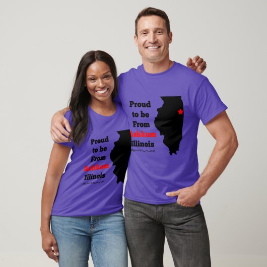 T-shirt Ashkum Illinois Pride Design (Unisexe)