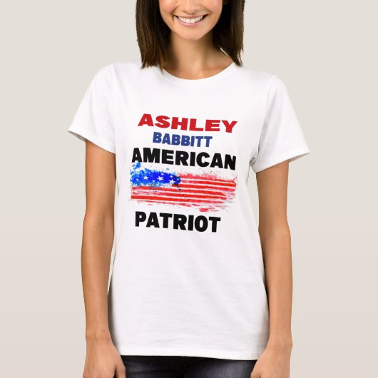 T-shirt Ashley Babbitt, patriote américaine (Devant)