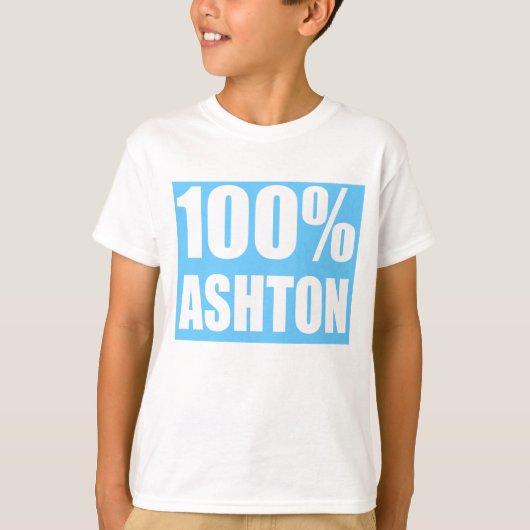 T-shirt Ashton nom 100% (Devant)