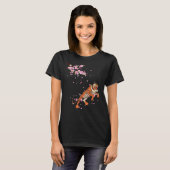 T-shirt Asia Wild Animal Cherry Blossom Predator Sakura Tr (Devant entier)