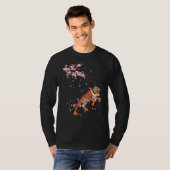 T-shirt Asia Wild Animal Cherry Blossom Predator Sakura Tr (Devant entier)