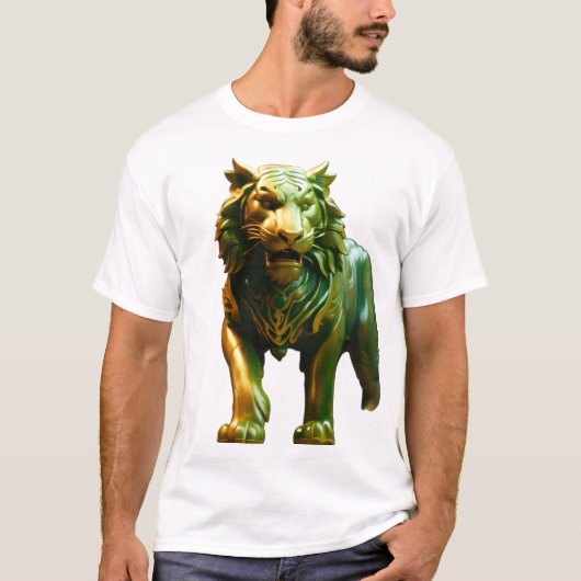 T-shirt Asian Jade Tiger Concept Art  (Devant)