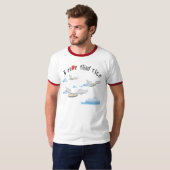 T-shirt asiatique drôle - j'erre riz piloté (Devant entier)