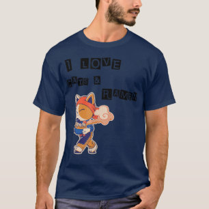 T-shirt Asiatique Japonais Plats Nourriture Ramen nouilles