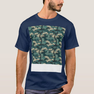 T-shirt Asiatique sans couture Motif Vieux Japonais Chinoi