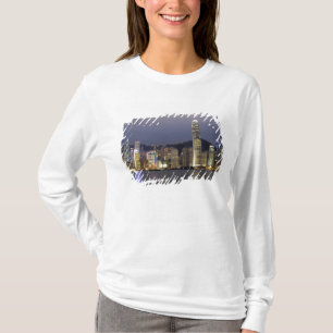 T-shirt Asie, Chine, Hong Kong, ciel de la ville et 2