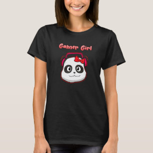 T-shirt Asie mignonne Amour Panda Pun Ours Jeux Gamer Girl