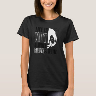 T-shirt Asie mignonne Amour Panda Pun Ours Noir Blanc 2