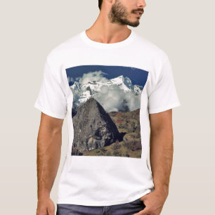 T-shirt Asie, Népal, Parc national de Sagarmatha. Une priè