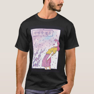 T-shirt Asie Sakura Arbre en fleurs rose