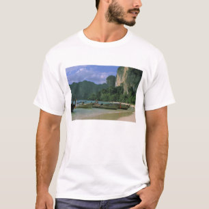 T-shirt Asie, Thaïlande, Krabi. Plage de West Railay,
