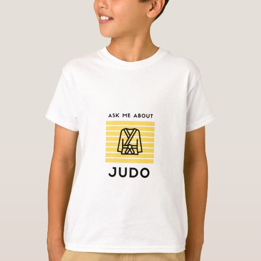 T-shirt Ask me about judo martial (Devant)
