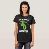 T-shirt Ask Me About My Green Tree Python Snake (Devant entier)