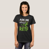 T-shirt Ask Me About RETF Red Eyed Tree Frog Toad Amphibia (Devant entier)