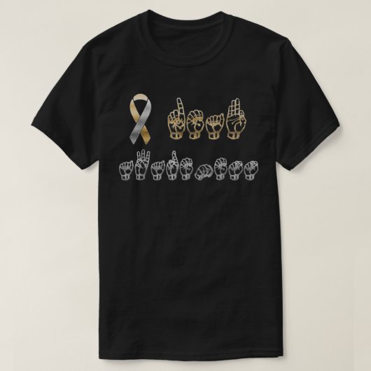 T-shirt ASL American Sign Language Deaf Awareness T  (Design devant)