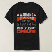 T-shirt ASL American Sign language Interpreter Deaf (Design devant)