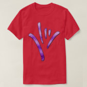T-shirt ASL American Sign Language Je vous aime 7 (Design devant)