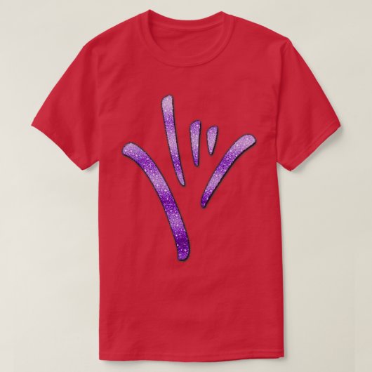 T-shirt ASL American Sign Language Je vous aime 7 (Design devant)