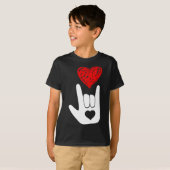 T-shirt ASL American Sign Language Love Main Sign ASL Squa (Devant entier)