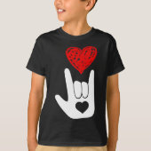 T-shirt ASL American Sign Language Love Main Sign ASL Squa (Devant)