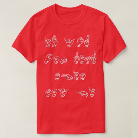 T-shirt ASL American Sign Language Si Vous Pouvez Lire Ce (Design devant)