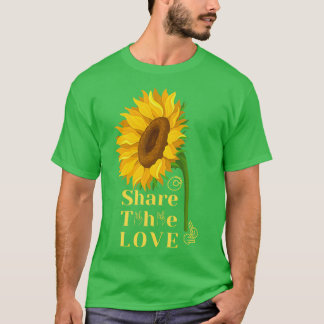 T-shirt ASL American Sunflower Partagez l'amour