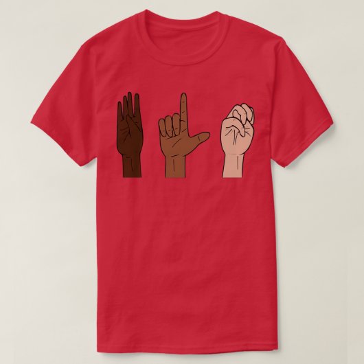 T-SHIRT ASL BLM (Design devant)